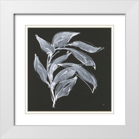 Branch I White Modern Wood Framed Art Print with Double Matting by Paschke, Chris