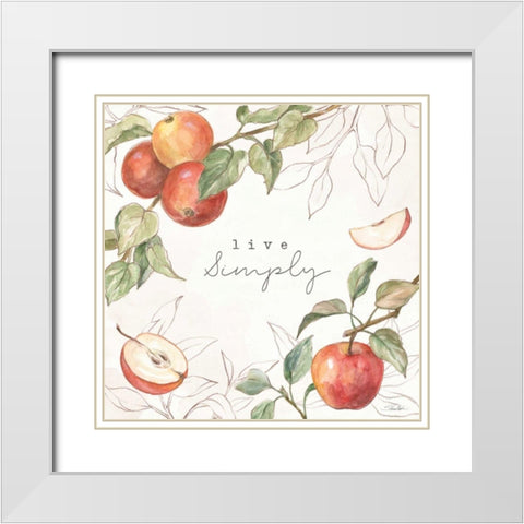 In the Orchard II White Modern Wood Framed Art Print with Double Matting by Vassileva, Silvia