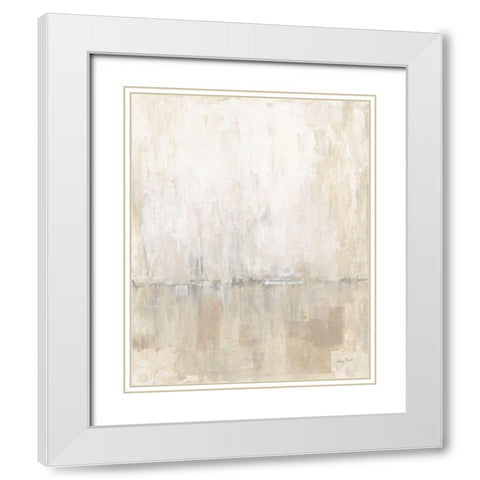 Gray Morning Light I White Modern Wood Framed Art Print with Double Matting by Prahl, Courtney