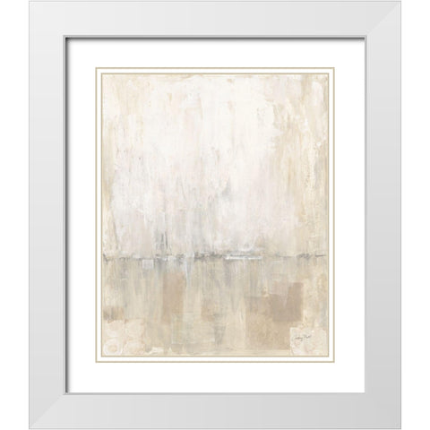 Gray Morning Light I White Modern Wood Framed Art Print with Double Matting by Prahl, Courtney