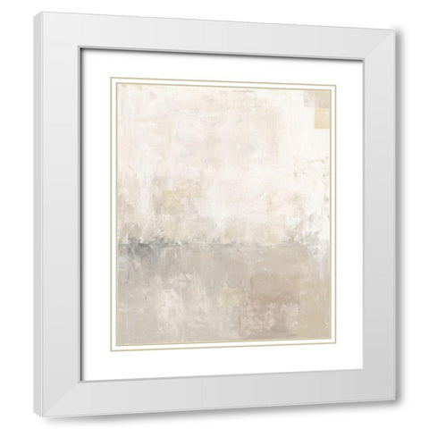 Gray Morning Light II White Modern Wood Framed Art Print with Double Matting by Prahl, Courtney