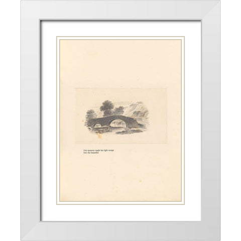 Textbook Landscape White Modern Wood Framed Art Print with Double Matting by Wild Apple Portfolio