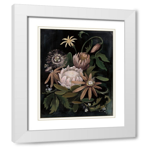 Flower Show II Crop Neutral White Modern Wood Framed Art Print with Double Matting by Purinton, Julia