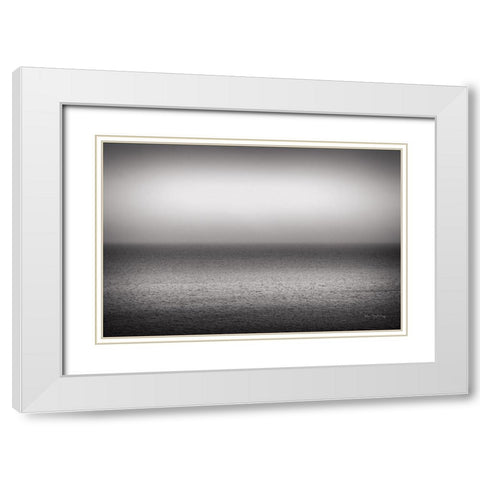 Bay of Fundy BW White Modern Wood Framed Art Print with Double Matting by Majchrowicz, Alan