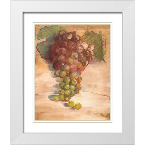 Grape Harvest II No Label White Modern Wood Framed Art Print with Double Matting by Rowan, Carol