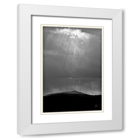Perspective White Modern Wood Framed Art Print with Double Matting by Larson, Nathan