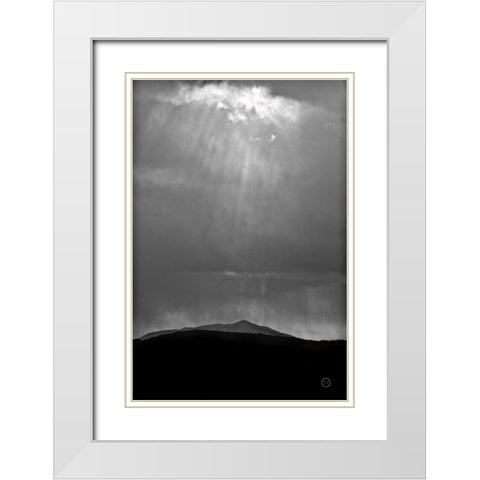 Perspective White Modern Wood Framed Art Print with Double Matting by Larson, Nathan