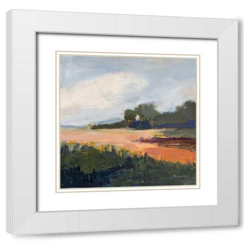 Off Woodgate Road White Modern Wood Framed Art Print with Double Matting by Munger, Pamela