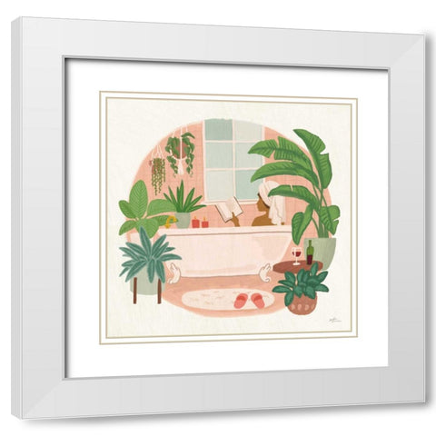 Urban Jungle I White Modern Wood Framed Art Print with Double Matting by Penner, Janelle