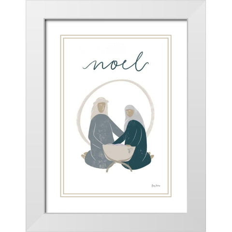 Nativity II White Modern Wood Framed Art Print with Double Matting by Thorns, Becky
