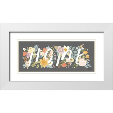 Spring Garden VIII White Modern Wood Framed Art Print with Double Matting by Marshall, Laura