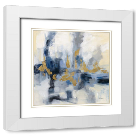 Midnight Embrace White Modern Wood Framed Art Print with Double Matting by Vassileva, Silvia