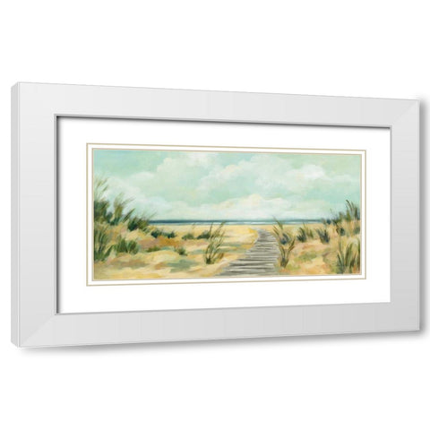 Path Through the Dunes White Modern Wood Framed Art Print with Double Matting by Vassileva, Silvia