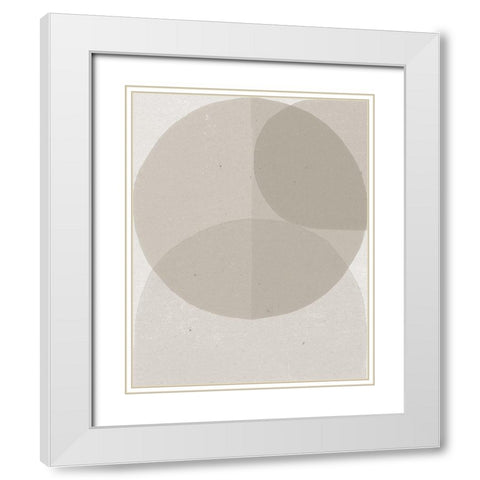 Soft Rain I White Modern Wood Framed Art Print with Double Matting by Hershey, Moira