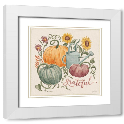Harvest Jewels II White Modern Wood Framed Art Print with Double Matting by Penner, Janelle