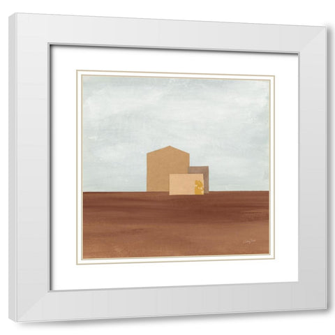 Homeward I White Modern Wood Framed Art Print with Double Matting by Prahl, Courtney