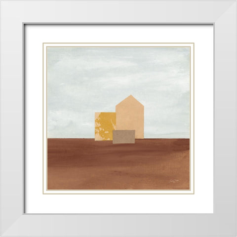 Homeward II White Modern Wood Framed Art Print with Double Matting by Prahl, Courtney