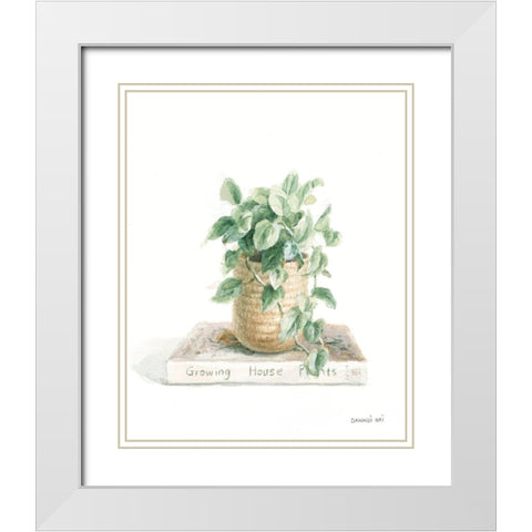 Grown at Home II White Modern Wood Framed Art Print with Double Matting by Nai, Danhui