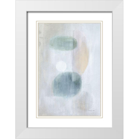 Obscurity I White Modern Wood Framed Art Print with Double Matting by Nai, Danhui