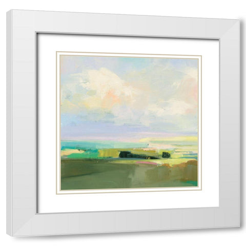 Summer Sky IV White Modern Wood Framed Art Print with Double Matting by Purinton, Julia