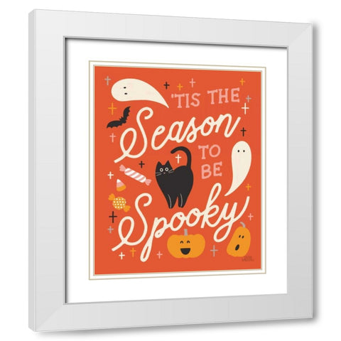 Trick or Treat V White Modern Wood Framed Art Print with Double Matting by Marshall, Laura