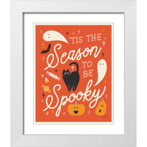 Trick or Treat V White Modern Wood Framed Art Print with Double Matting by Marshall, Laura