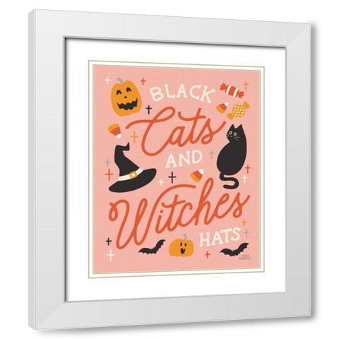 Trick or Treat VI White Modern Wood Framed Art Print with Double Matting by Marshall, Laura