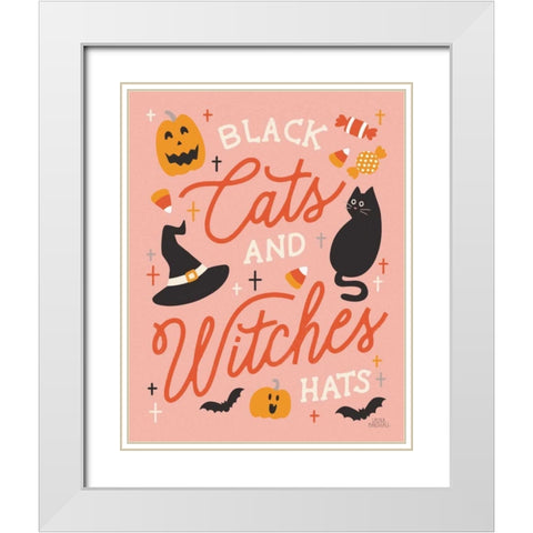 Trick or Treat VI White Modern Wood Framed Art Print with Double Matting by Marshall, Laura