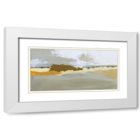 Modern Gold White Modern Wood Framed Art Print with Double Matting by Munger, Pamela
