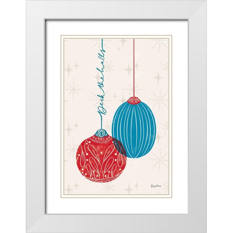 Retro Ornaments I White Modern Wood Framed Art Print with Double Matting by Thorns, Becky