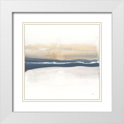 Tonal Blue Gray IV Crop White Modern Wood Framed Art Print with Double Matting by Paschke, Chris
