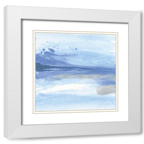 Reactions I White Modern Wood Framed Art Print with Double Matting by Paschke, Chris