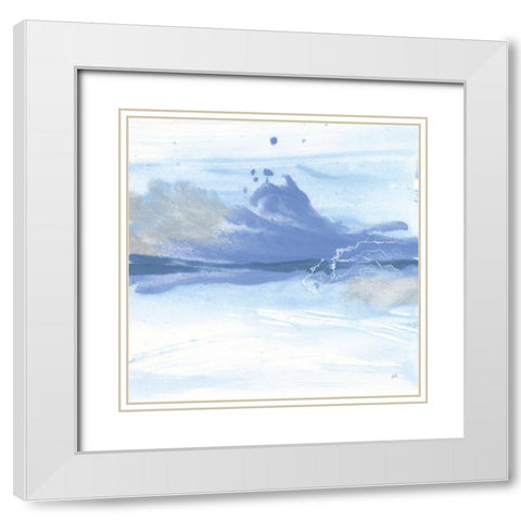 Reactions IV White Modern Wood Framed Art Print with Double Matting by Paschke, Chris