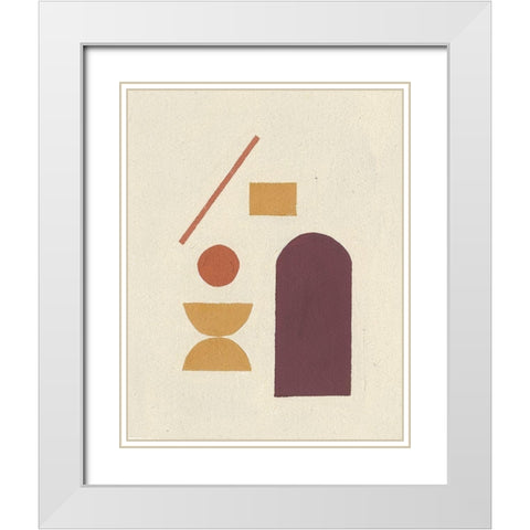 Leftovers I White Modern Wood Framed Art Print with Double Matting by Hershey, Moira