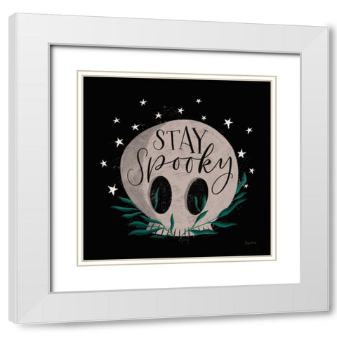 Cute Halloween IV White Modern Wood Framed Art Print with Double Matting by Thorns, Becky