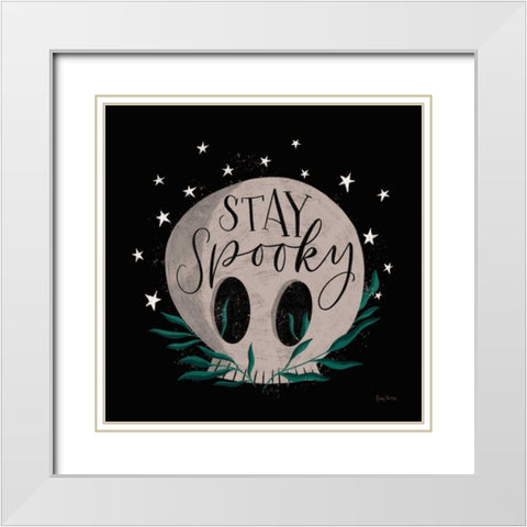 Cute Halloween IV White Modern Wood Framed Art Print with Double Matting by Thorns, Becky
