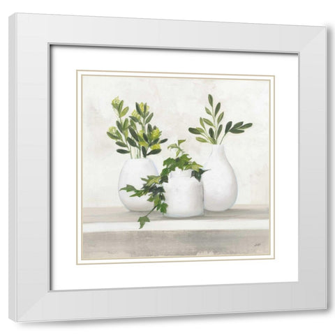 Plant Life II White Modern Wood Framed Art Print with Double Matting by Purinton, Julia