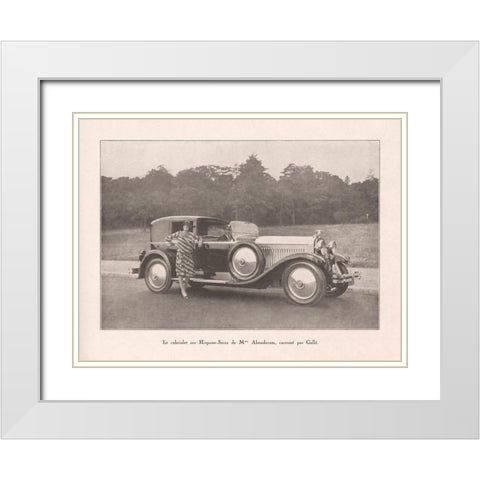 French Country Drive III White Modern Wood Framed Art Print with Double Matting by Wild Apple Portfolio