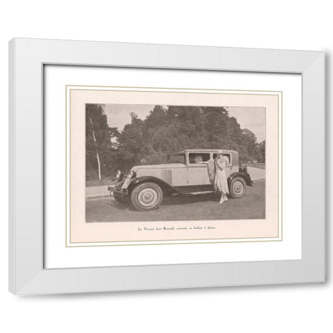 French Country Drive IV White Modern Wood Framed Art Print with Double Matting by Wild Apple Portfolio
