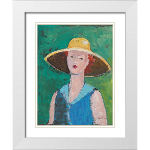 Flea Market Portrait II White Modern Wood Framed Art Print with Double Matting by Tillmon, Avery