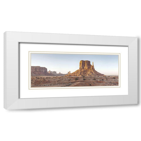 Scenic Landscape V White Modern Wood Framed Art Print with Double Matting by Eichman, Andre