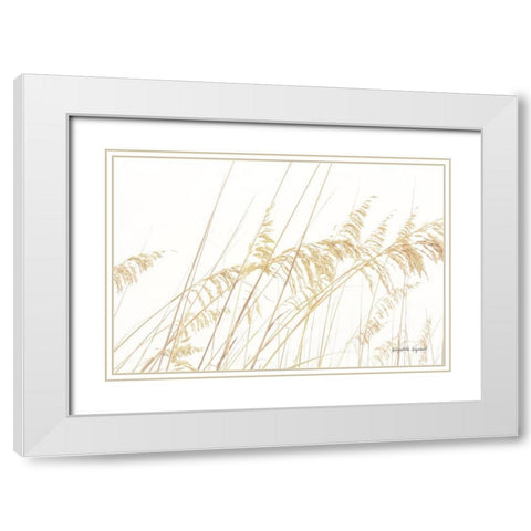 Blowing in the Wind I White Modern Wood Framed Art Print with Double Matting by Urquhart, Elizabeth