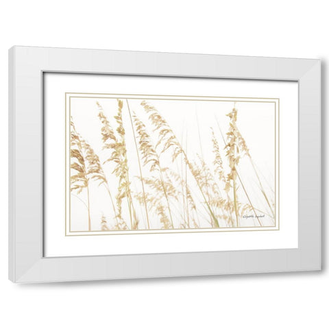 Blowing in the Wind II White Modern Wood Framed Art Print with Double Matting by Urquhart, Elizabeth