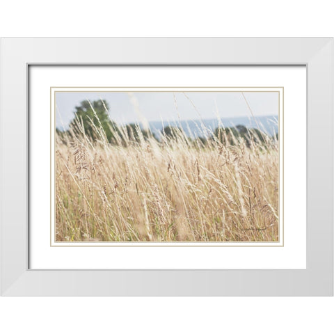 Summer Field I White Modern Wood Framed Art Print with Double Matting by Urquhart, Elizabeth