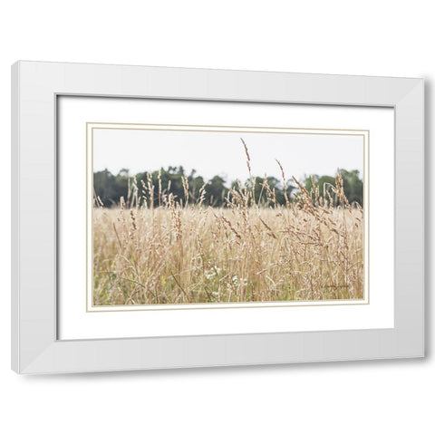 Summer Field II White Modern Wood Framed Art Print with Double Matting by Urquhart, Elizabeth