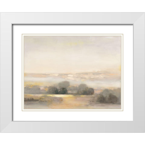 Atmospheric Neutral White Modern Wood Framed Art Print with Double Matting by Purinton, Julia