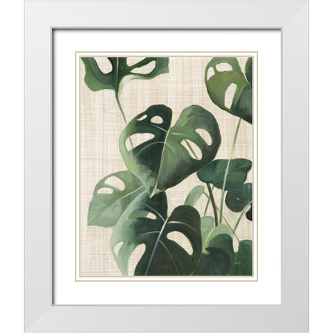 Tropical Study IV Linen White Modern Wood Framed Art Print with Double Matting by Purinton, Julia