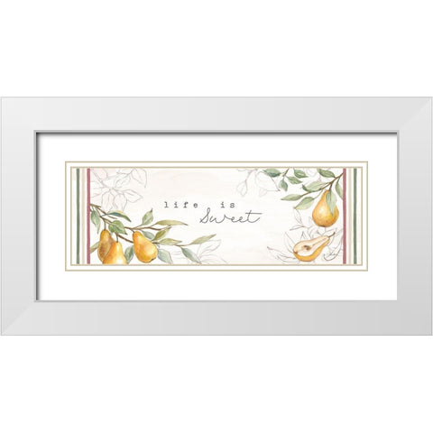 In the Orchard Sweet White Modern Wood Framed Art Print with Double Matting by Vassileva, Silvia