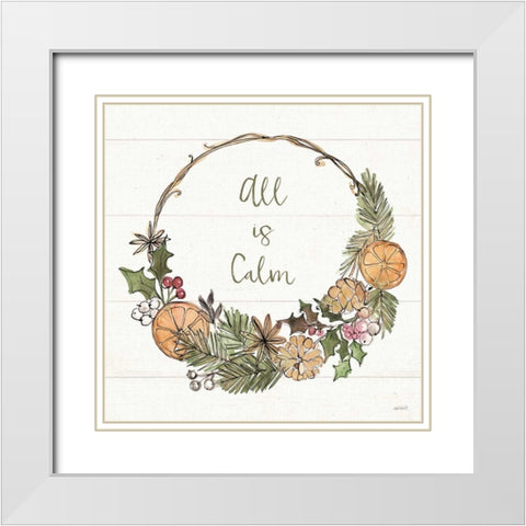 Soft Season V White Modern Wood Framed Art Print with Double Matting by Tavoletti, Anne