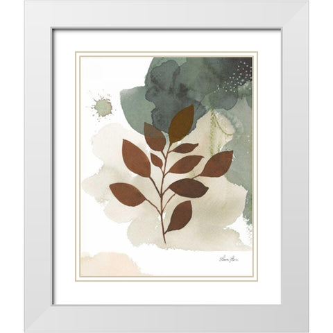 Sage Bliss II White Modern Wood Framed Art Print with Double Matting by Horn, Laura